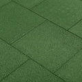 Vidaxl valtegels 6 st 50x50x3 cm rubber groen