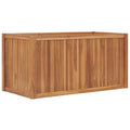 Vidaxl plantenbak verhoogd 100x50x50 cm massief teakhout