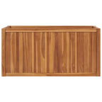 Vidaxl plantenbak verhoogd 100x50x50 cm massief teakhout