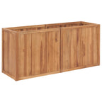 Vidaxl plantenbak verhoogd 150x50x70 cm massief teakhout