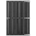 Vidaxl poort 100x150 cm hkc grijs
