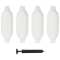 Vidaxl bootstootkussens 4 st 41x11,5 cm pvc wit