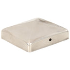 Vidaxl paalkappen 6 st piramide 91x91 mm roestvrij staal