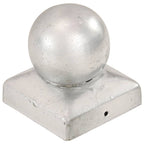 Vidaxl paalkappen 6 st bol 71x71 mm gegalvaniseerd metaal