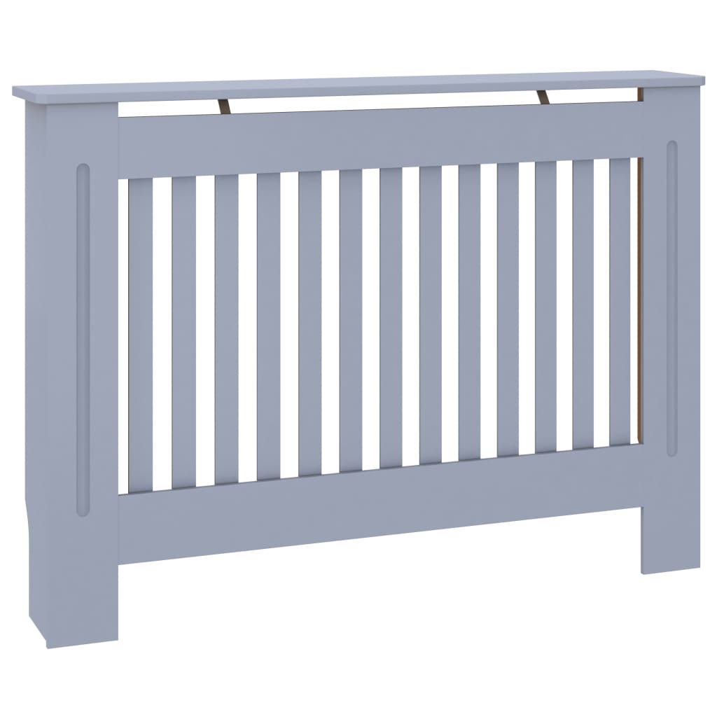 Vidaxl radiatorombouw 112x19x81,5 cm mdf grijs