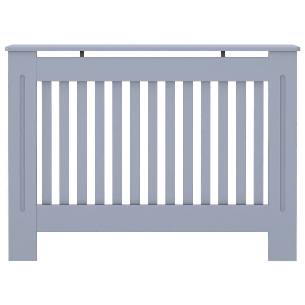 Vidaxl radiatorombouw 112x19x81,5 cm mdf grijs