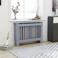 Vidaxl radiatorombouw 112x19x81,5 cm mdf grijs