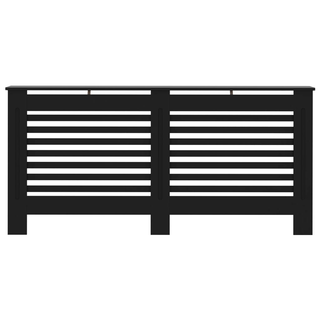Vidaxl radiatorombouw 172x19x81,5 cm mdf zwart