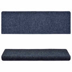 Vidaxl trapmatten zelfklevend 15 stuks 65x21x4 cm blauw rechthoekige rand