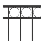 Vidaxl schuttingpaneel staal 1,7x0,8 m zwart