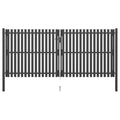 VidaXL Poort 4x2 m staal antraciet