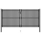 VidaXL Poort 4x2,25 m staal antraciet