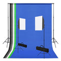Vidaxl fotostudioset met softboxlampen en achtergronden