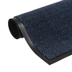 Vidaxl droogloopmatten 2 st rechthoekig getuft 40x60 cm blauw