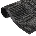 Vidaxl droogloopmatten 2 st rechthoekig getuft 80x120 cm antraciet