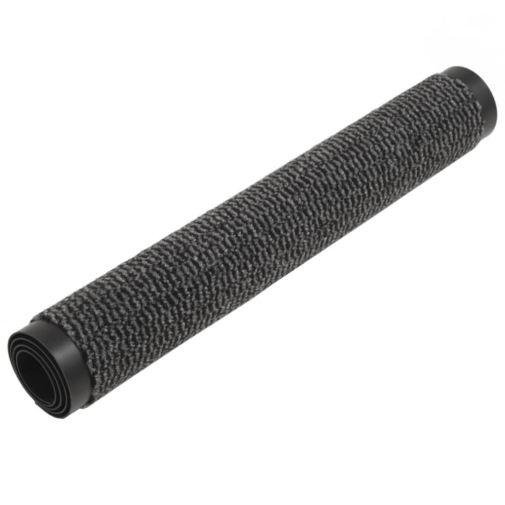 Vidaxl droogloopmatten 2 st rechthoekig getuft 80x120 cm antraciet