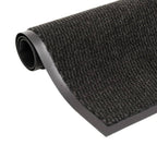 Vidaxl droogloopmatten 2 st rechthoekig getuft 80x120 cm zwart