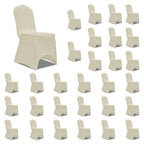 Vidaxl stoelhoezen stretch 30 st crème