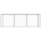 VidaXL Kattenkooi 4,5x1,5x1,5 m gegalvaniseerd staal