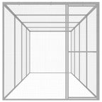 VidaXL Kattenkooi 6x1,5x1,5 m gegalvaniseerd staal