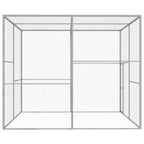 VidaXL Kattenkooi 3x3x2,5 m gegalvaniseerd staal