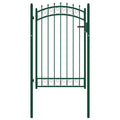 Vidaxl poort met speerpunten 100x150 cm staal groen