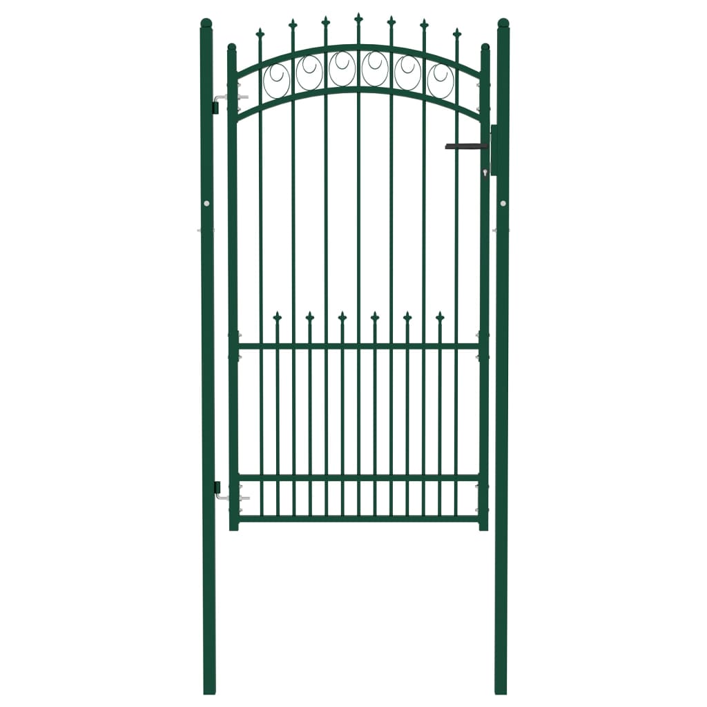 Vidaxl hekpoort emmen met stalen pinnen 104x134,5 cm groen