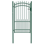 Vidaxl hekpoort emmen met stalen pinnen 104x134,5 cm groen