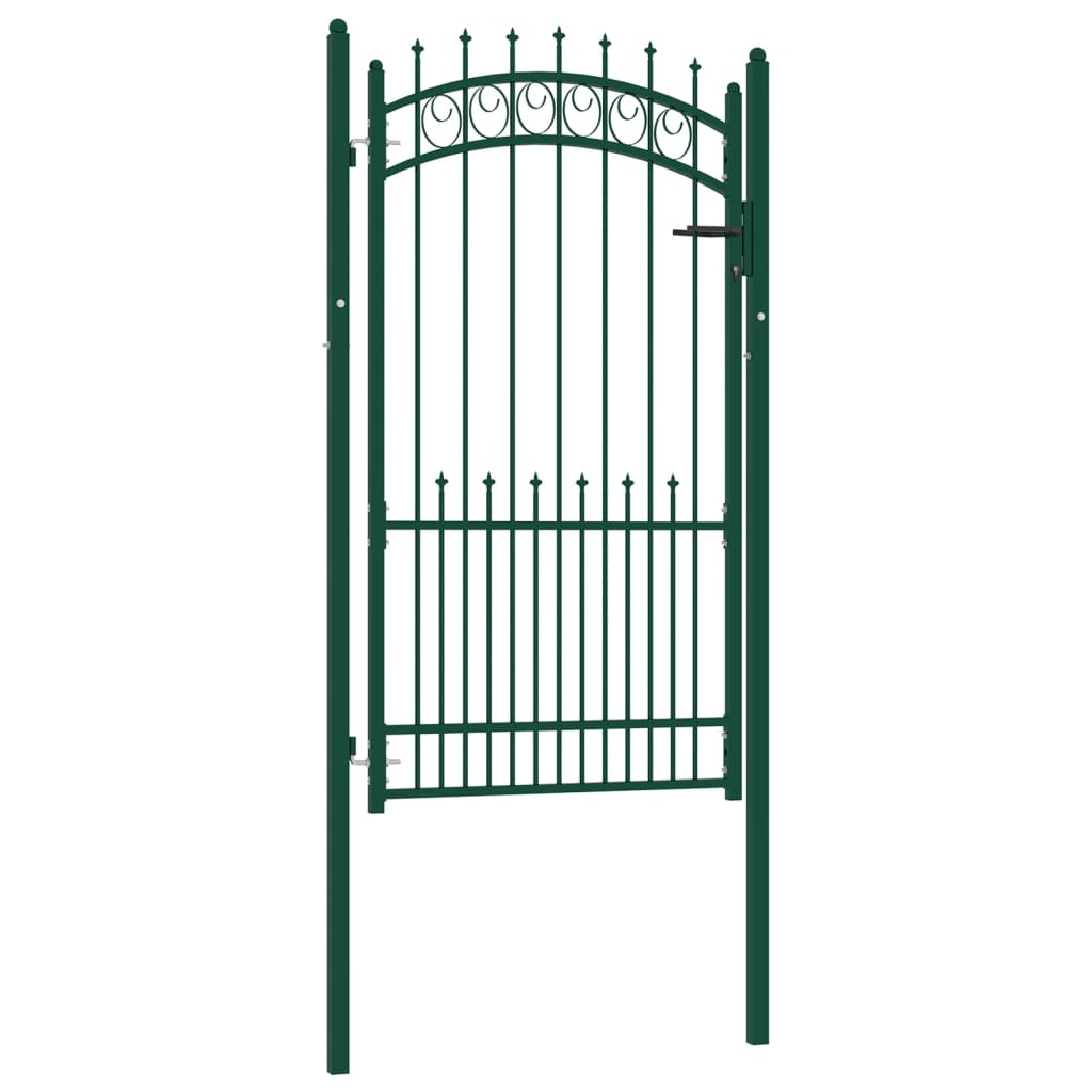 Vidaxl hekpoort emmen met stalen pinnen 104x134,5 cm groen