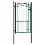 Vidaxl hekpoort emmen met stalen pinnen 104x134,5 cm groen