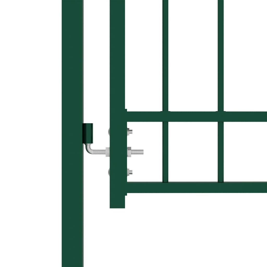Vidaxl hekpoort emmen met stalen pinnen 104x134,5 cm groen