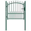 Vidaxl hekpoort emmen met stalen pinnen 104x97 cm groen