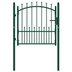 Vidaxl hekpoort emmen met stalen pinnen 104x97 cm groen