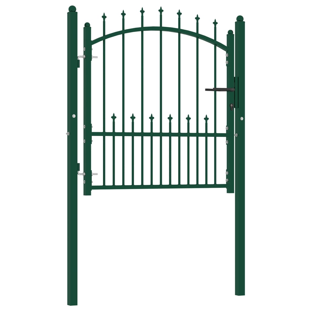 Vidaxl hekpoort emmen met stalen pinnen 104x97 cm groen