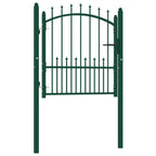 Vidaxl hekpoort emmen met stalen pinnen 104x97 cm groen