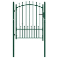 Vidaxl hekpoort emmen met stalen pinnen 104x109,5 cm groen