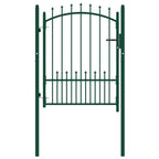 Vidaxl hekpoort emmen met stalen pinnen 104x109,5 cm groen