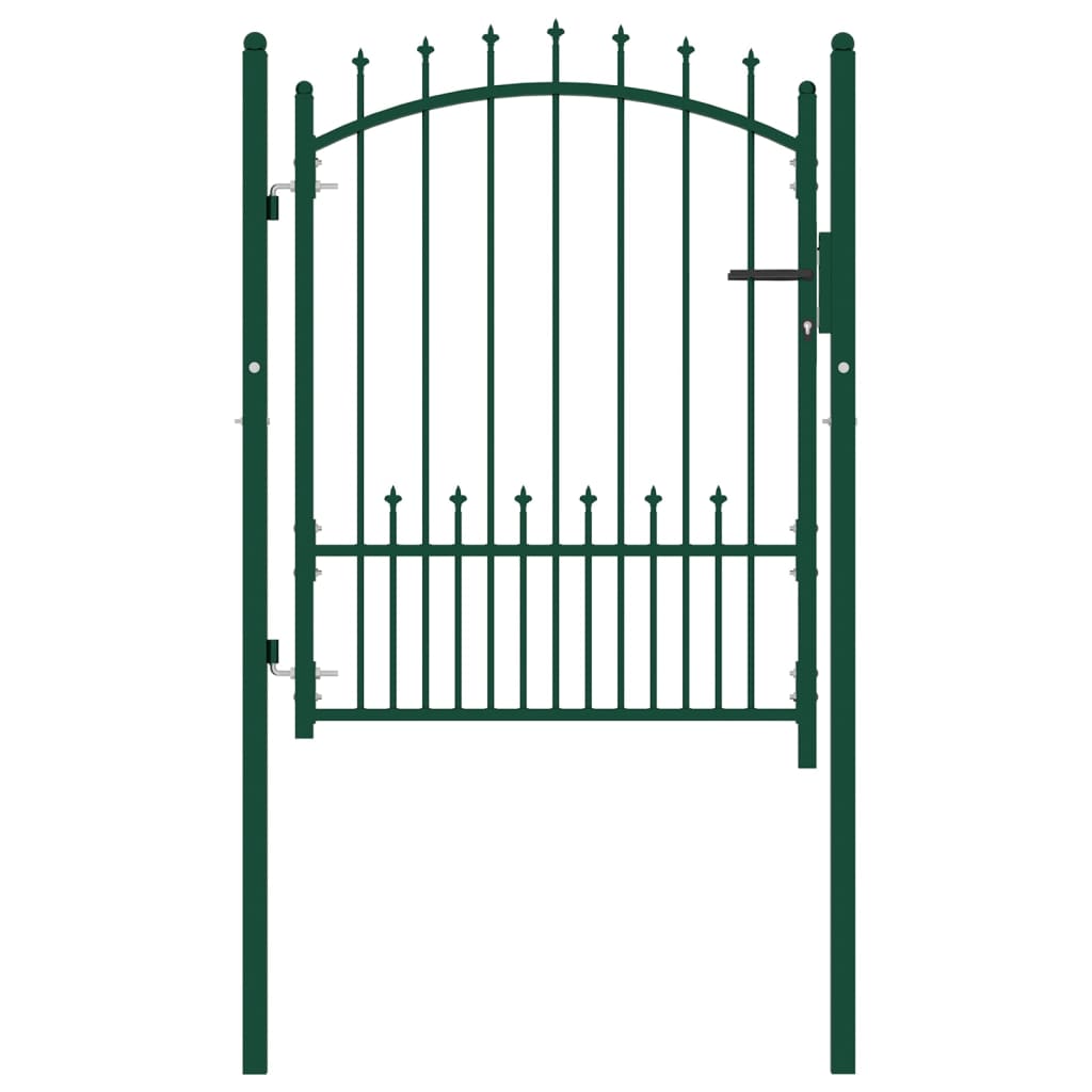 Vidaxl hekpoort emmen met stalen pinnen 104x109,5 cm groen