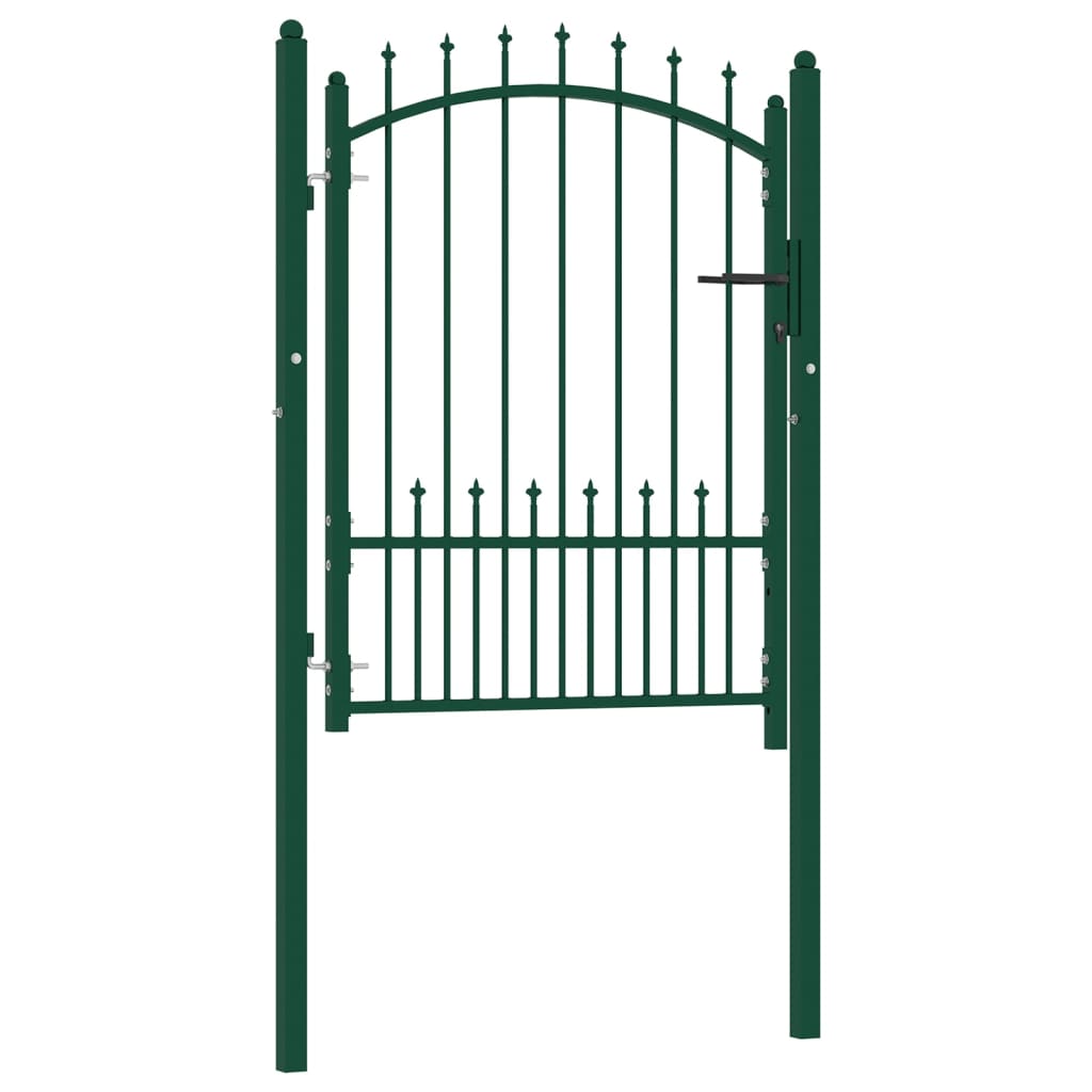 Vidaxl hekpoort emmen met stalen pinnen 104x109,5 cm groen