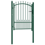 Vidaxl hekpoort emmen met stalen pinnen 104x109,5 cm groen
