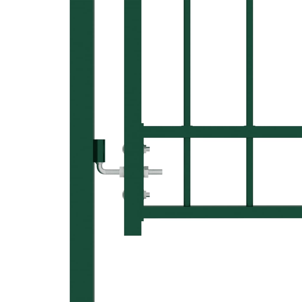 Vidaxl hekpoort emmen met stalen pinnen 104x109,5 cm groen