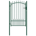 Vidaxl hekpoort emmen met stalen pinnen 104x117 cm groen