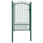 Vidaxl hekpoort emmen met stalen pinnen 104x117 cm groen