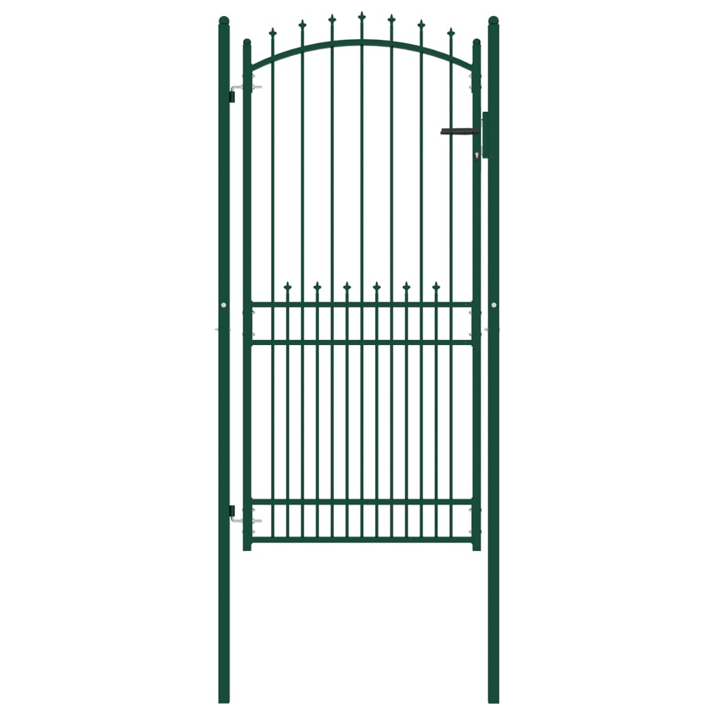 Vidaxl hekpoort emmen met stalen pinnen 104x147 cm groen