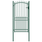 Vidaxl hekpoort emmen met stalen pinnen 104x147 cm groen