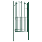 Vidaxl hekpoort emmen met stalen pinnen 104x147 cm groen