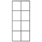 VidaXL Schuifdeur 90x205 cm aluminium en ESG-glas zwart