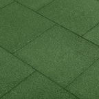 VidaXL Valtegels 24 st 50x50x3 cm rubber groen