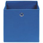 Vidaxl opbergboxen 4 st 32x32x32 cm stof blauw