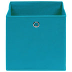 Vidaxl opbergboxen 4 st 32x32x32 cm stof babyblauw